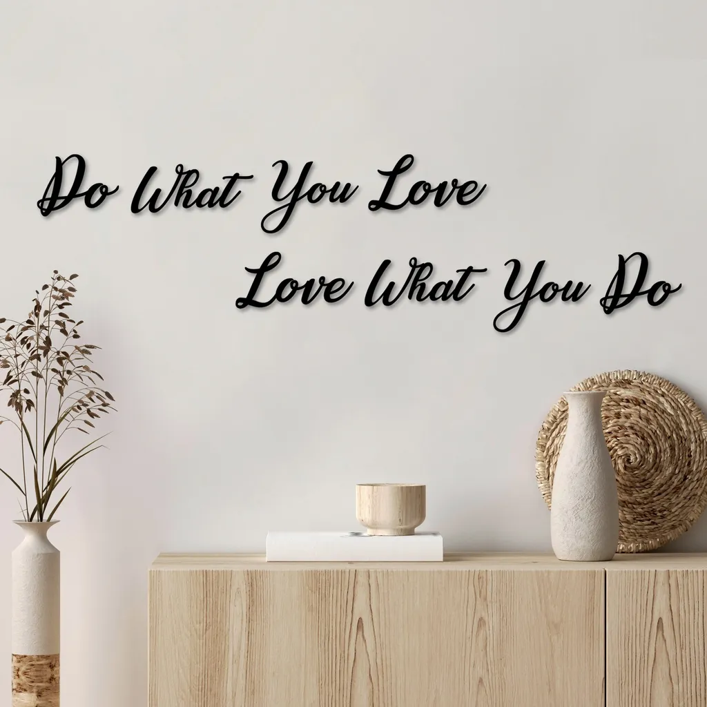 Accessoire Mural 100% Métal Noir 26cm - Finition Do Love Love Do Chic