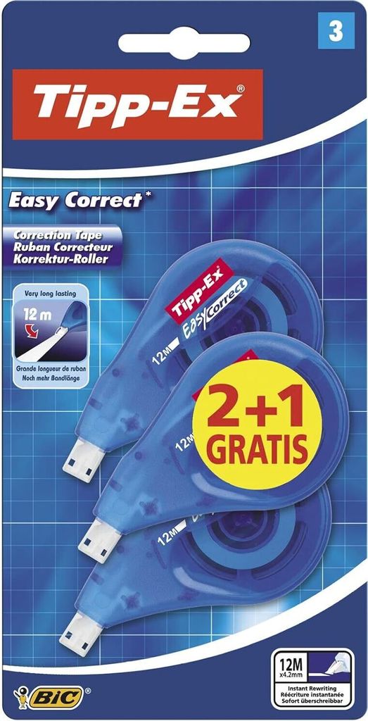Tipp-Ex Correction Tape 2+1St.