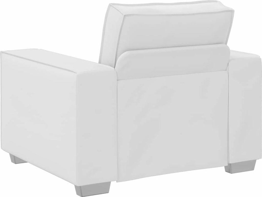 Möbel Klassische Sofas - Weiß - CLORIS Sofa-Sessel Weiß 100 cm Kunstleder,17.8 Kg - 720115