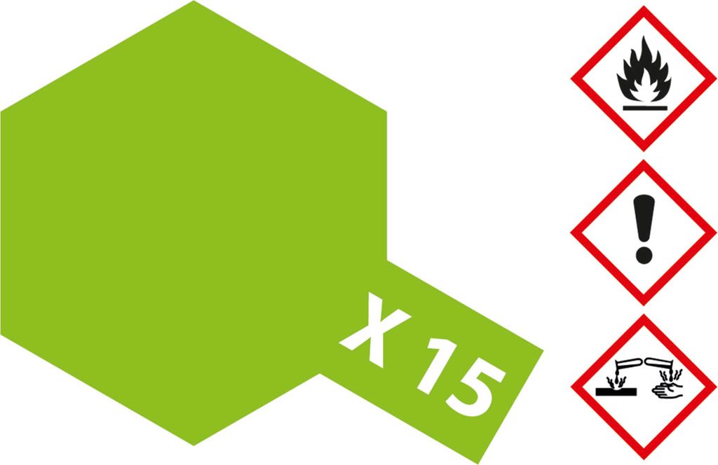 X-15 Hellgruen glaenzend - 23ml Acrylstreichfarbe Produktbild 