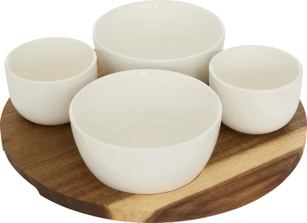 Atmosphera Set Aperitivo 5 Pezzi Elegance - Bianco, Pratico, Robusto