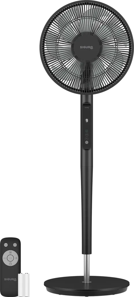 Ventilateur Siguro FN-T571B Puissant et Silencieux Design Noir