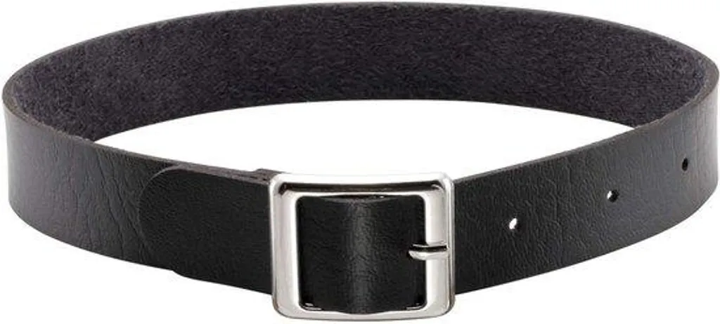 Collier rétro-punk en cuir réglable pour femme - Modèle Vintage Noir