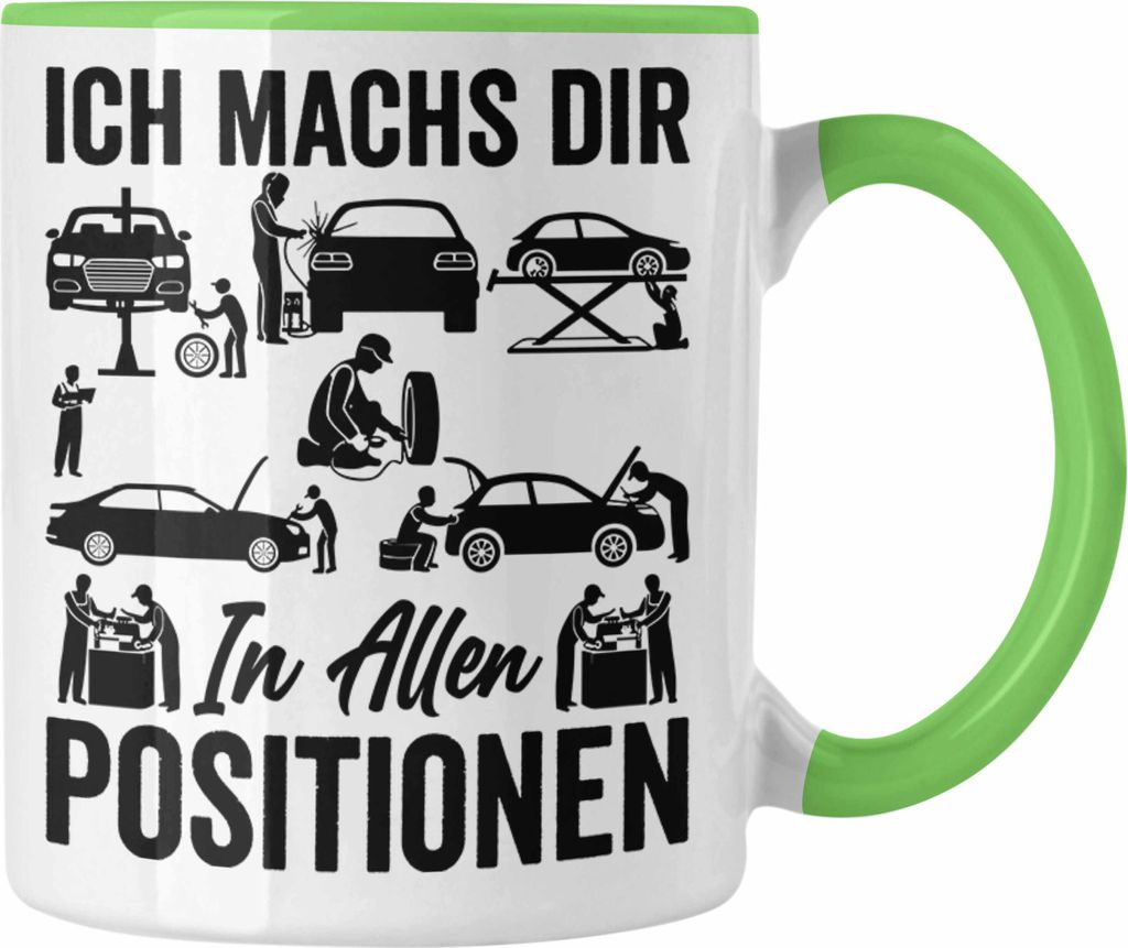 Trendation - KFZ Mechaniker Geschenk MFZ Mechatroniker Ich Machs Dir In Allen Positionen Geschenkidee für Männer KFZ Mechaniker Auto Reperatur We...