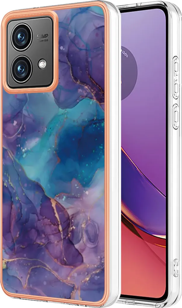 Cover Antiurto Moto G84 Silicone TPU Blu Scuro | Protezione Totale