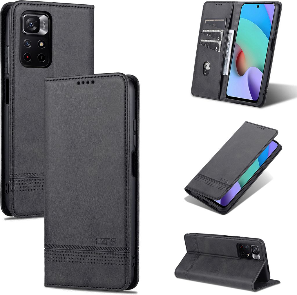 Etui Redmi Note 11S, portefeuille avec fermeture magnétique Image du produit 