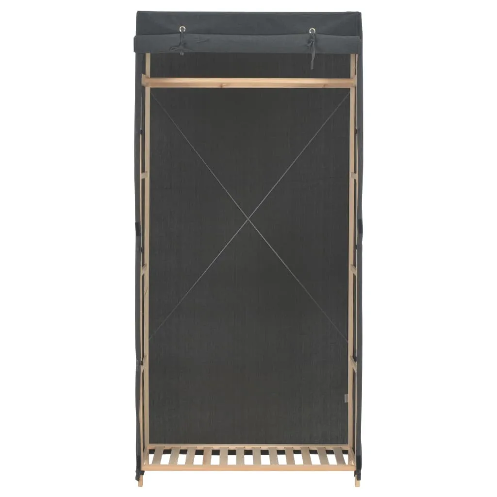 Guardaroba SYFAX™ Grigio 79x40x170 cm - Armadio Tessuto Anti-Polvere
