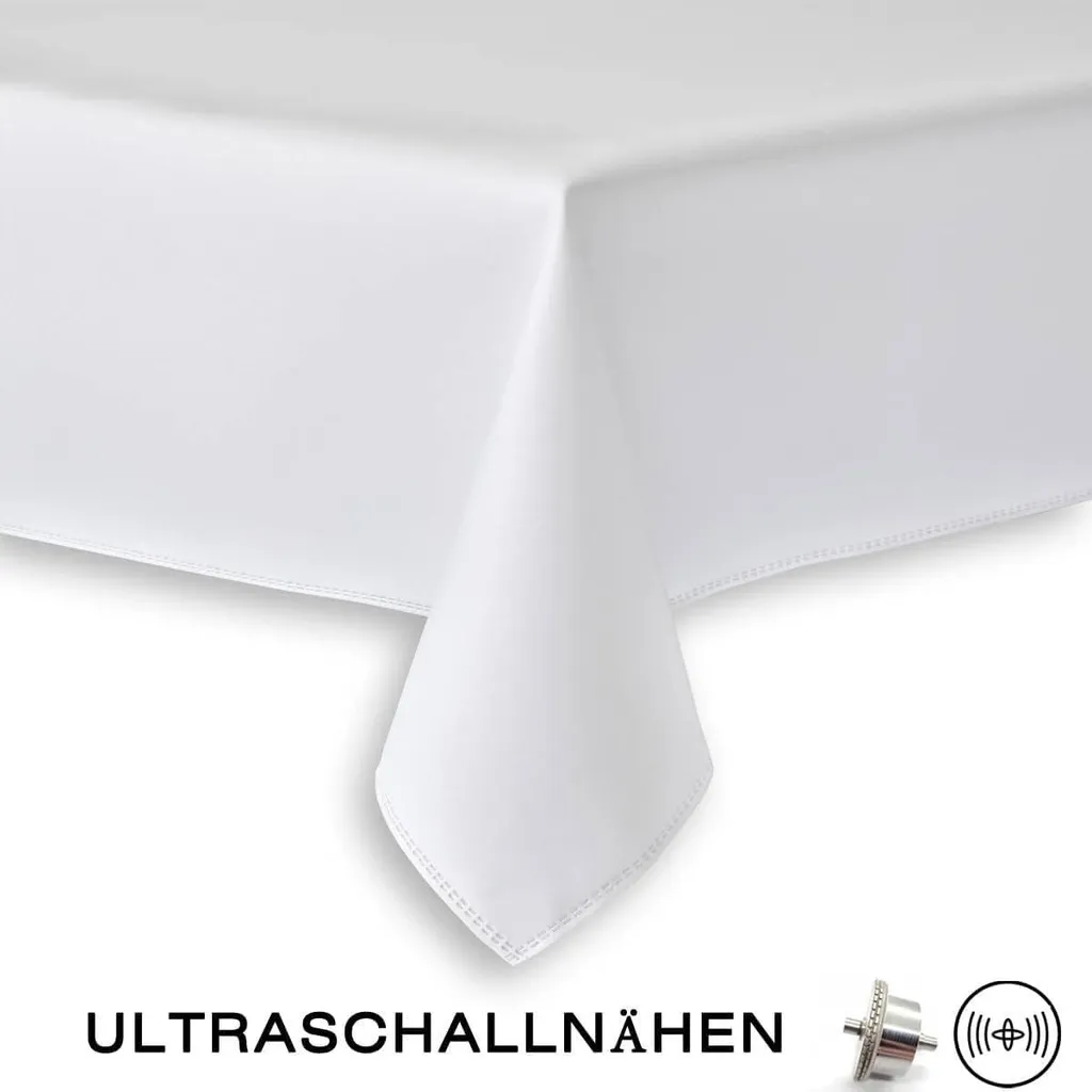 Tovaglia Antimacchia Bianca 160x220 - Elegante per Feste e Matrimoni - 6