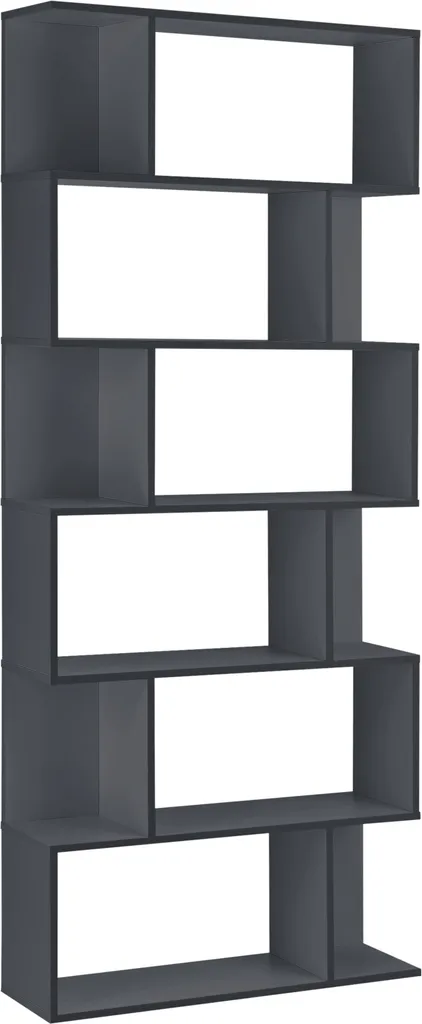 Étagère de rangement gain de place grise 6 niveaux pour petits espaces
