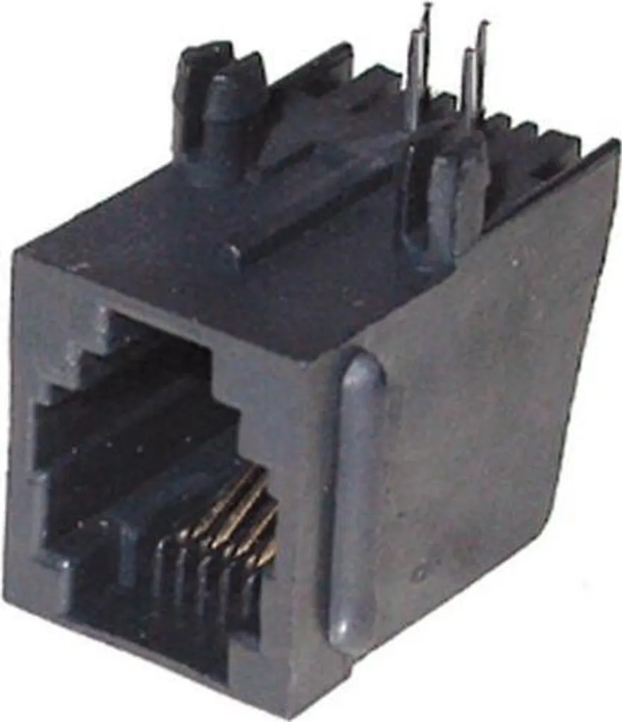 Embase RJ11 Modulaire 6/4 pour Circuit Imprimé shiverpeaks BASIC-S