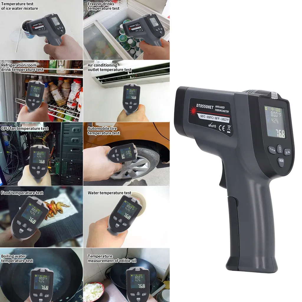 Thermomètre de Précision Type K pour Maintenance Chauffage et Contrôle NCV