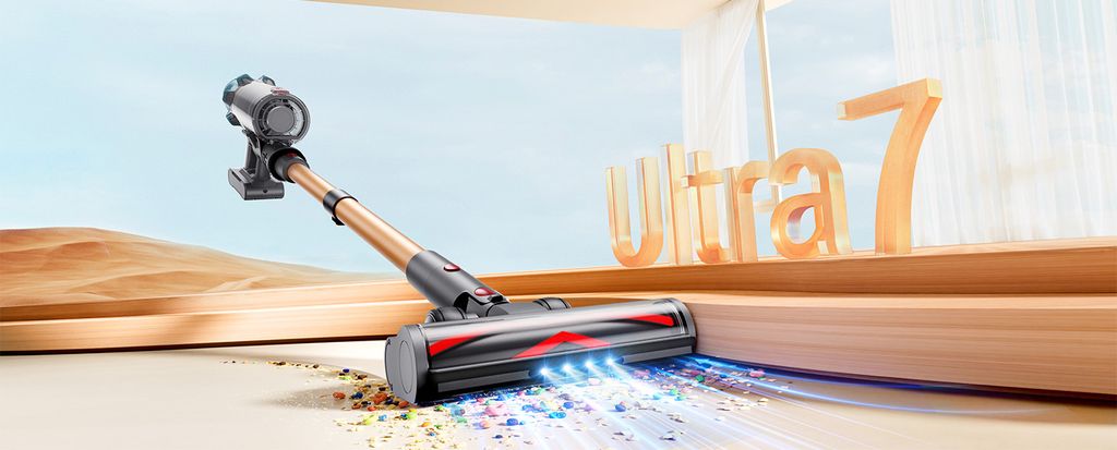 Odkurzacz akumulatorowy Fieety V7 550W/45KPa, czas pracy 60 Zdjęcie produktu 11