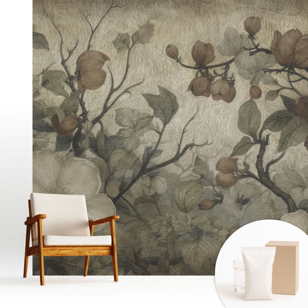 Fototapete - 250x250 cm - Tapete - Wandtapete - Wandbilder - Dekofolie - Tapete Folie - Wand - Dekoration - Wohnzimmer - Blumenschönheit