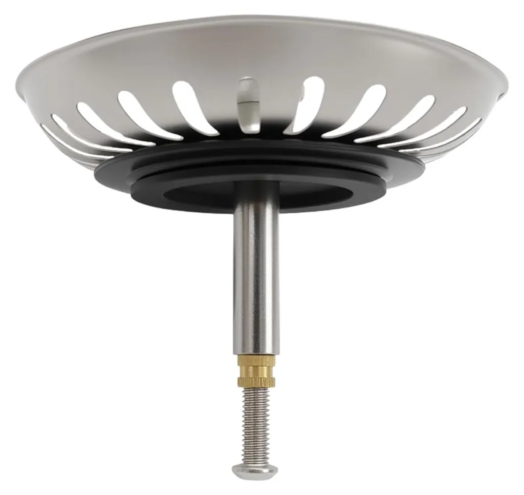 Bouchon de vidange Ø 82 mm anti-fuite en inox pour évier de cuisine