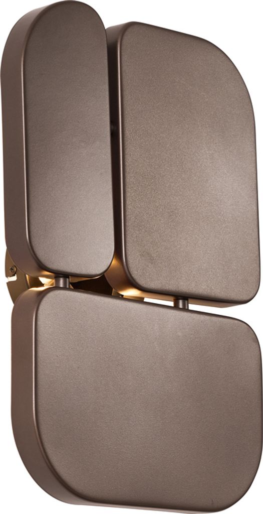 QAZQA - Design Wandleuchte Bronze 3-flammig - Planes I Wohnzimmer I Schlafzimmer - Metall Rechteckig - LED geeignet G9