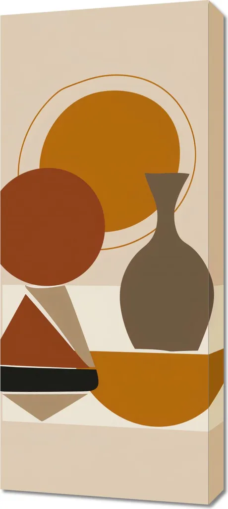 Quadro 40x90 cm Geometrica Perdita | Tela Moderna Astratta per Salotto