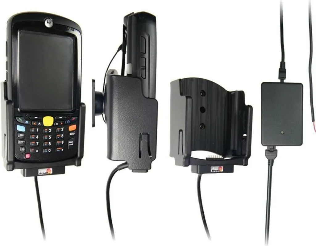 Support voiture actif avec chargeur pour terminaux Motorola MC55 et MC65