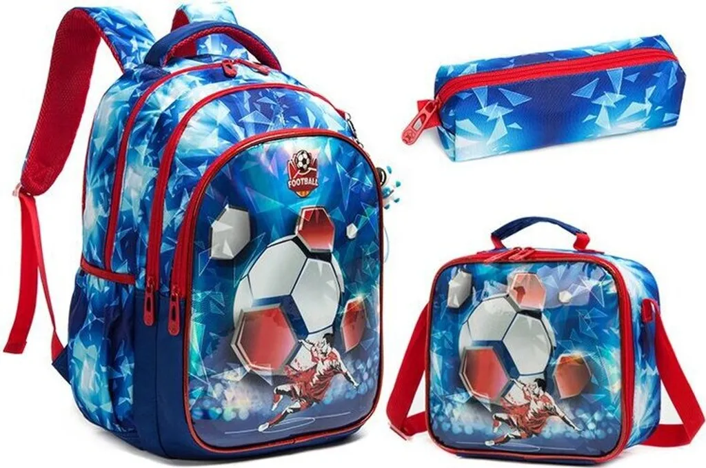 Nuovo Set Zaino Scuola 17'' 3 Pezzi Cartoon: Offerta Speciale