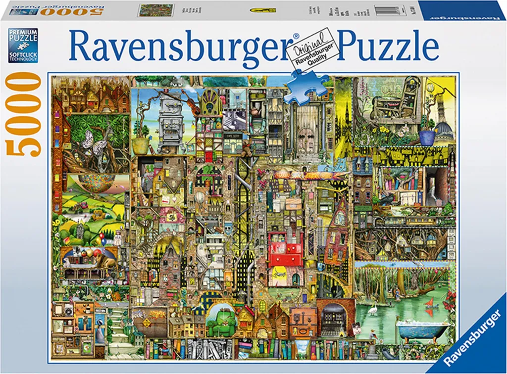 Puzzle Ville Bizarre 5000 pièces - Finissez-en avec l'Ennui Créatif
