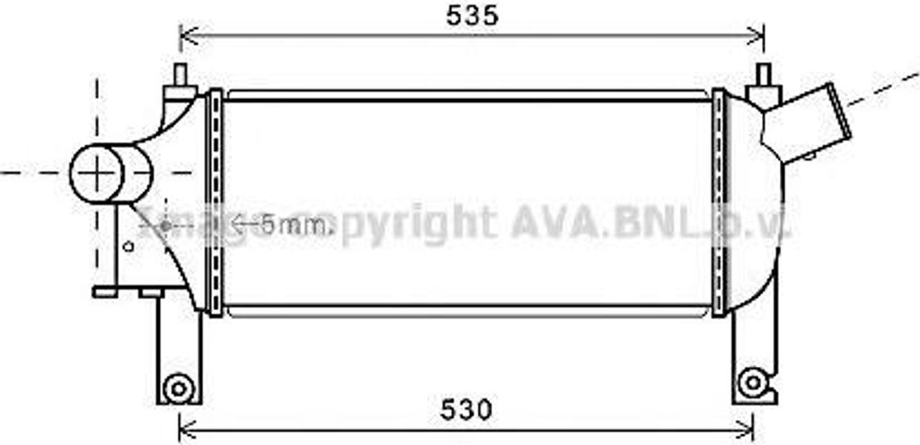 PRASCO DNA4339 Ladeluftkühler LLK für NISSAN NP300 Navara Pickup (D40) Turbo Intercooler