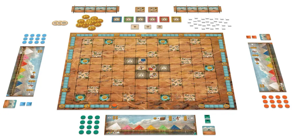Terra Pyramides HUCH Jeu de Plateau Stratégie avec Extensions Incluses