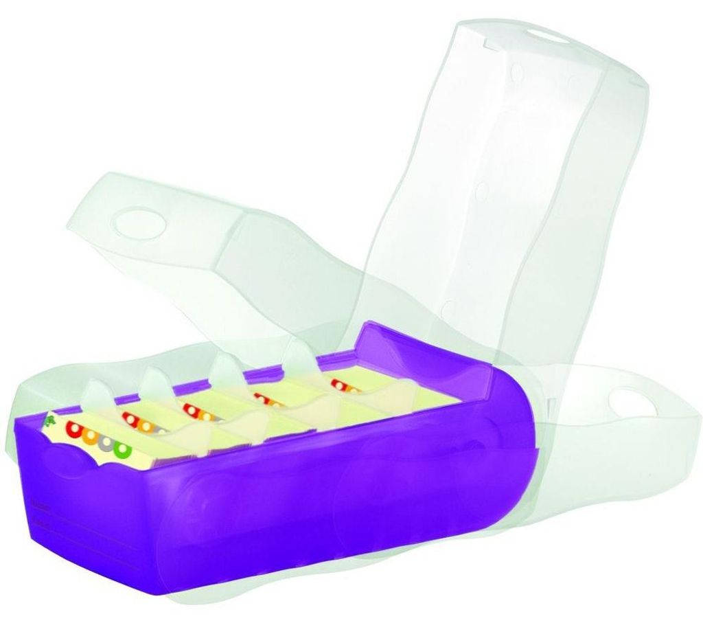 HAN Lernkartei CROCO A7 Unterteil: lila transluzent