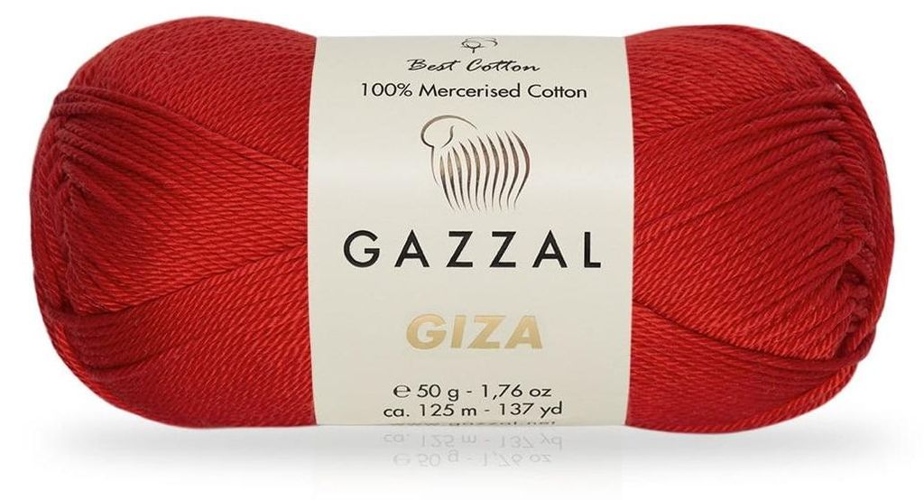 Gazzal Giza 2466 Strickwolle Häkelgarn 100% mercerisierte Produktbild 