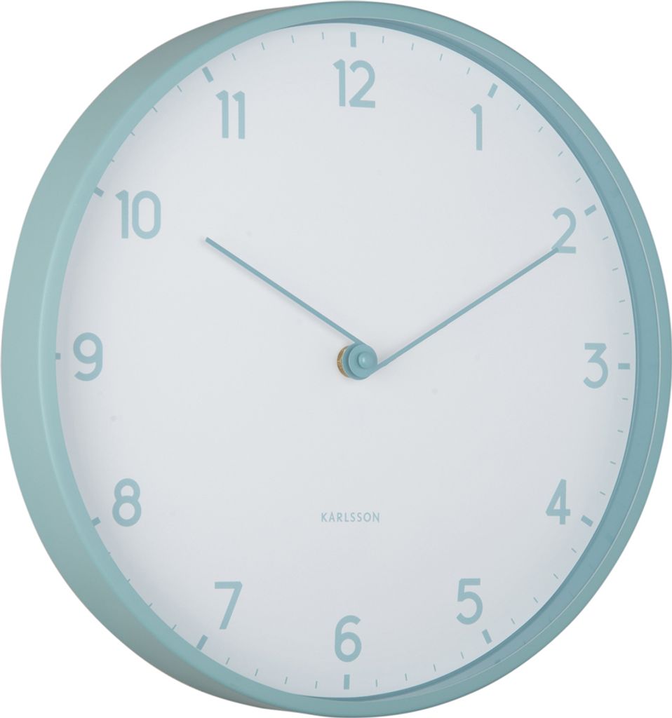Karlsson - Wanduhr Sencillez - Nebelblau - Ø30cm