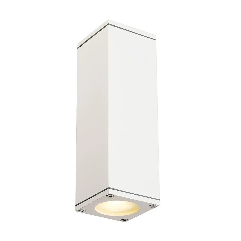 Applique murale pour terrasse et façade SLV THEO blanche Up/Down GU10 2x35W