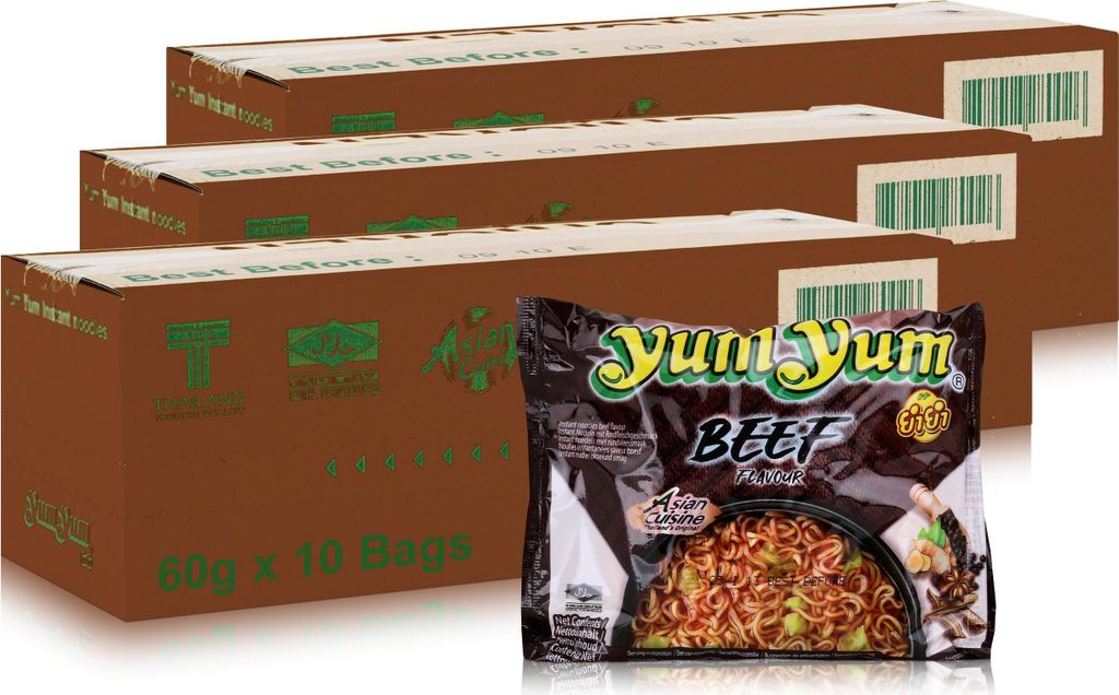 Yum Yum Instant Nudeln Rind 60g - BEEF - Fertiggericht Produktbild 