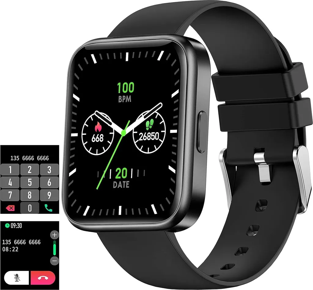 Fitness Tracker Smartwatch 1.69'' WhatsApp con Pressione Sanguigna