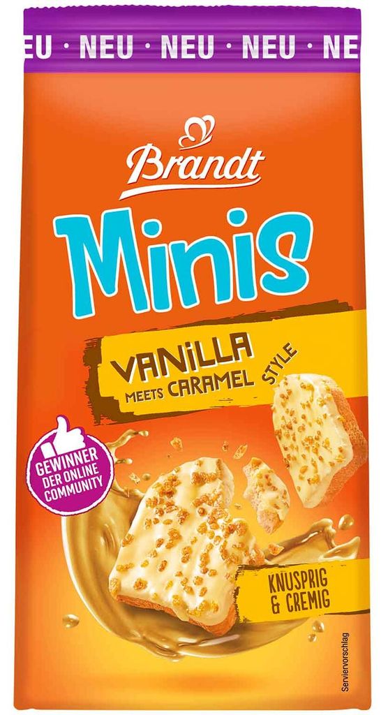 Brandt Minis Vanilla Meets Caramel Style 95g Produktbild 