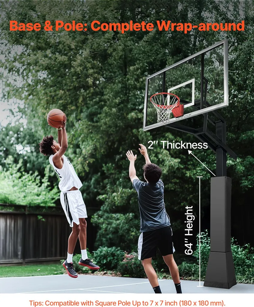 Rembourrage de Protection de Basket Imperméable pour Poteau Extérieur