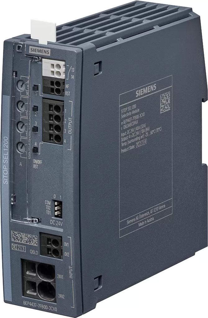 Siemens Selektivi-6EP4437-7FB00-3CX0tätsmodul SITOP SEL1200 DC 24 V