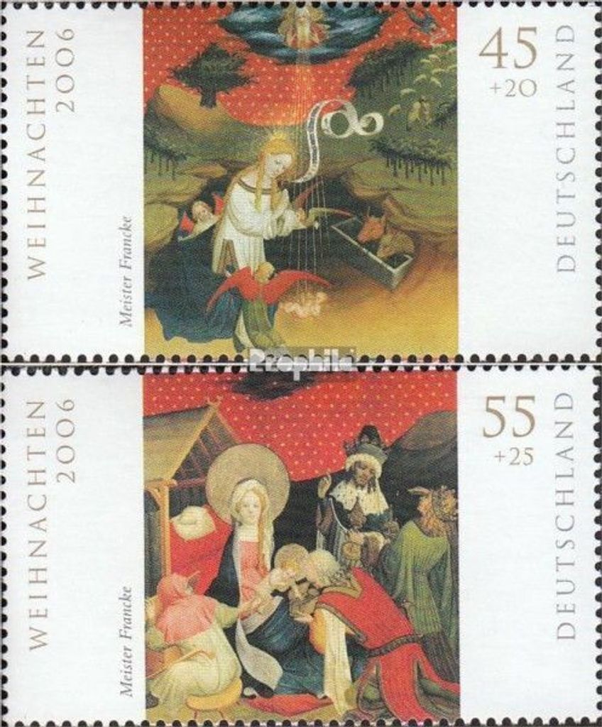 Briefmarken BRD (BR.Deutschland) 2006 Mi 2569-2570 (kompl.Ausg.) gestempelt Weihnachten