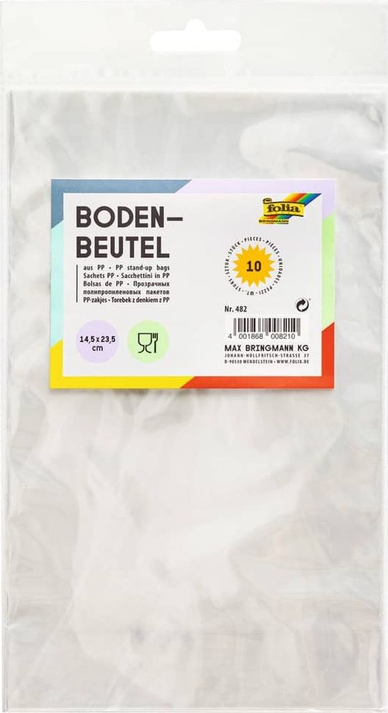 Torba dolna FOLIA 482, 145x235mm, 10 sztuk Zdjęcie produktu 