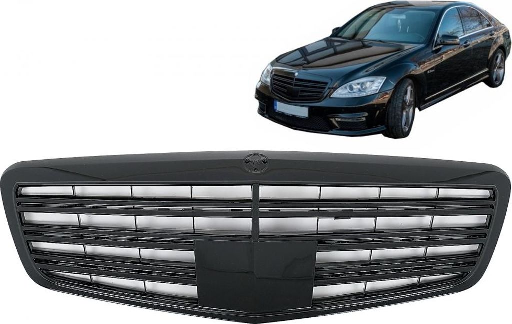 Frontgrill für Mercedes S-Klasse W221 Facelift 10-13 S63 Produktbild 