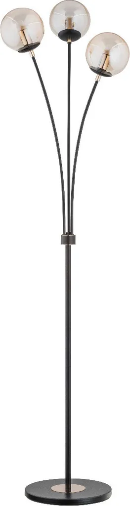 Lampadaire ARTIS 9277 Alfa : éclairage d'ambiance noir et or de luxe