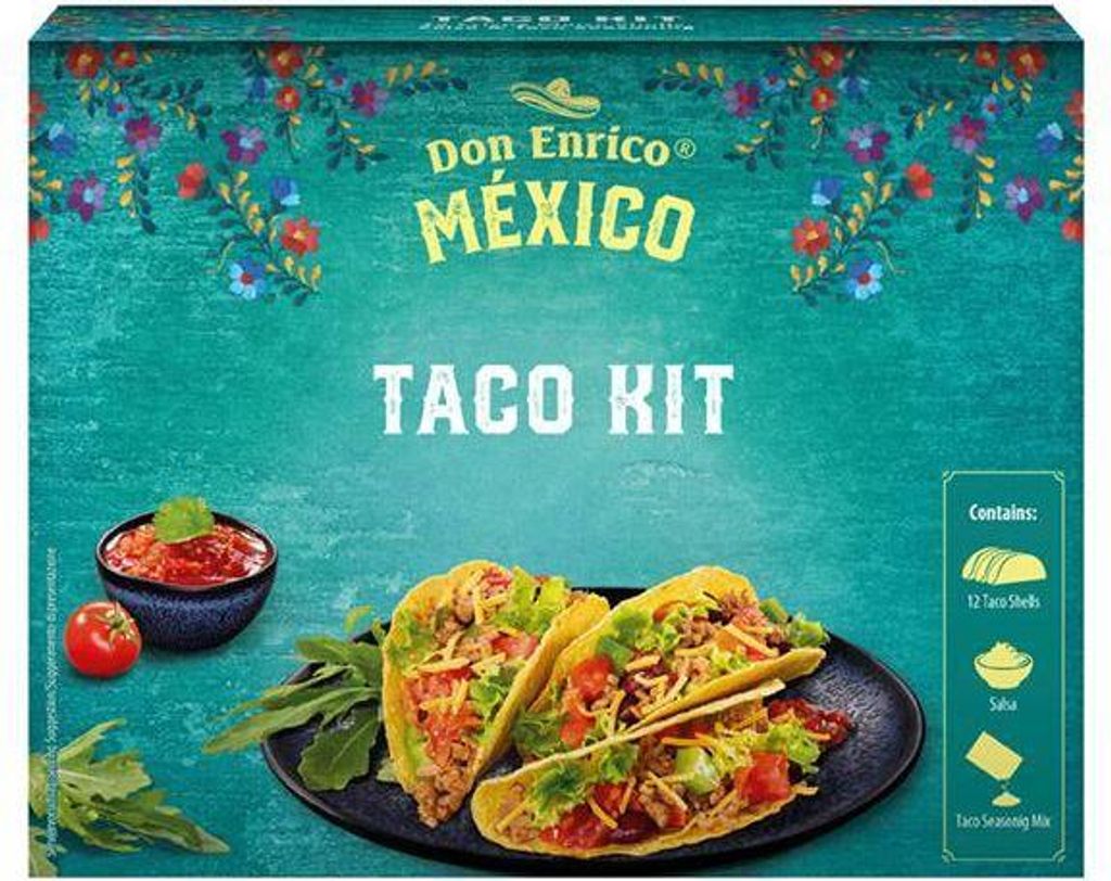 Don Enrico Taco Kit 320 G Faltschachtel  Bringt dir den Produktbild 