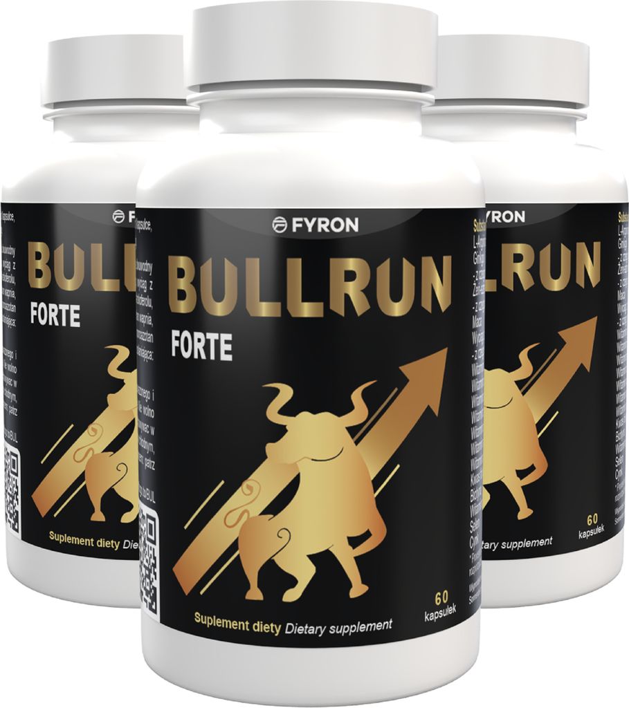 Bullrun - 180 Kapsle (3 x 60 Kapsle) - 3 Dávky Obrázek produktu 