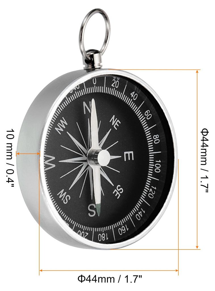 Tasche Kompass Navigation Kompass mit Schlš¹sselring fš¹r Drau?en Wandern Wei?