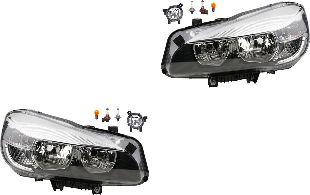 Johns, Scheinwerfer Osram Night Breaker Laser Satz passend für BMW 2er F45 F46 Nebel 63117422573 63117404867 63117409103 7404867 7409103 7422573 ...