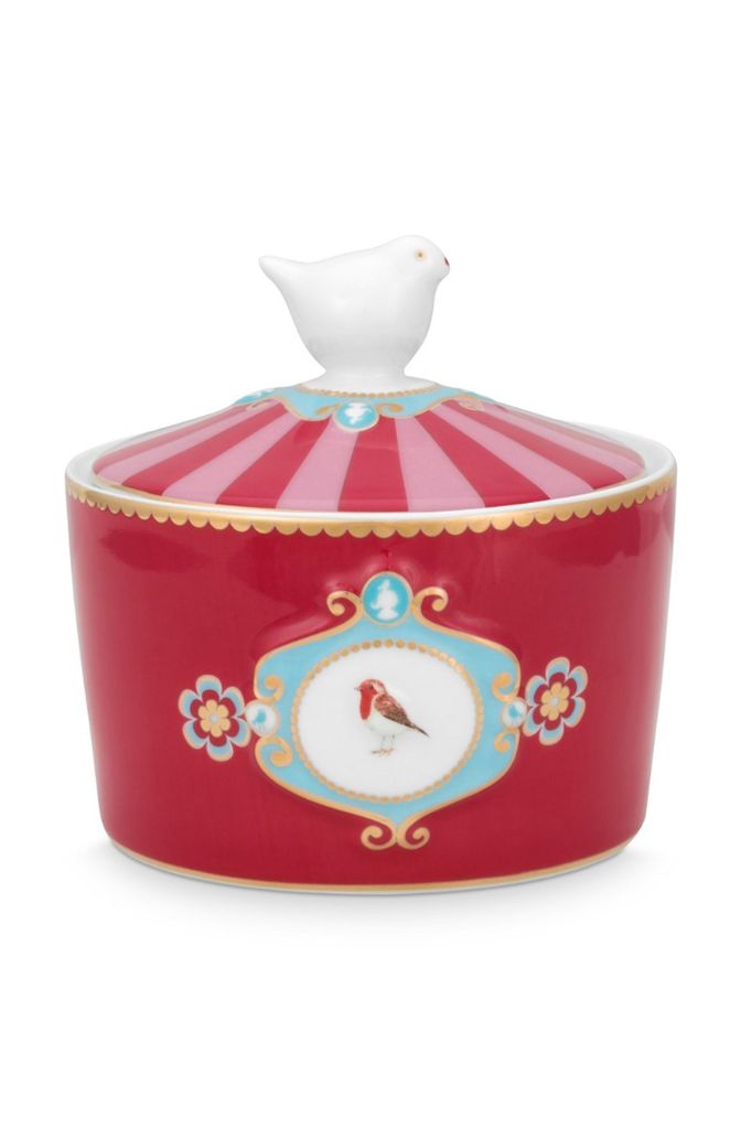 Zuckerdose Love Birds Medallion, Farbe:Red-Pink, Größe:300 Produktbild 