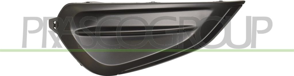 PRASCO Lüftungsgitter Grill Stoßfänger passend für PEUGEOT 208 I Schrägheck (CA, CC) Schwarz