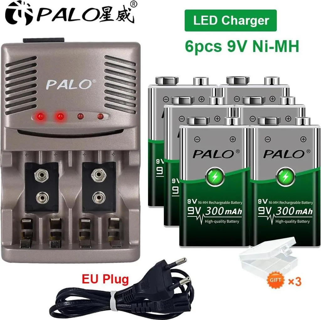 Chargeur Universel pour Piles Multi-formats, Station de Charge avec LED