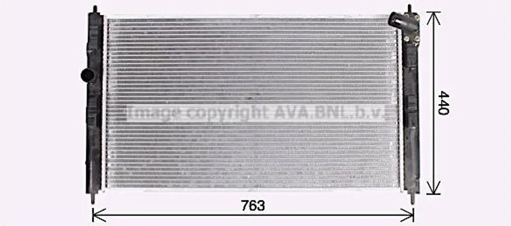AVA MT2276 Radiateur Moteur OE 1350A761 pour C4, Lancer et 4008