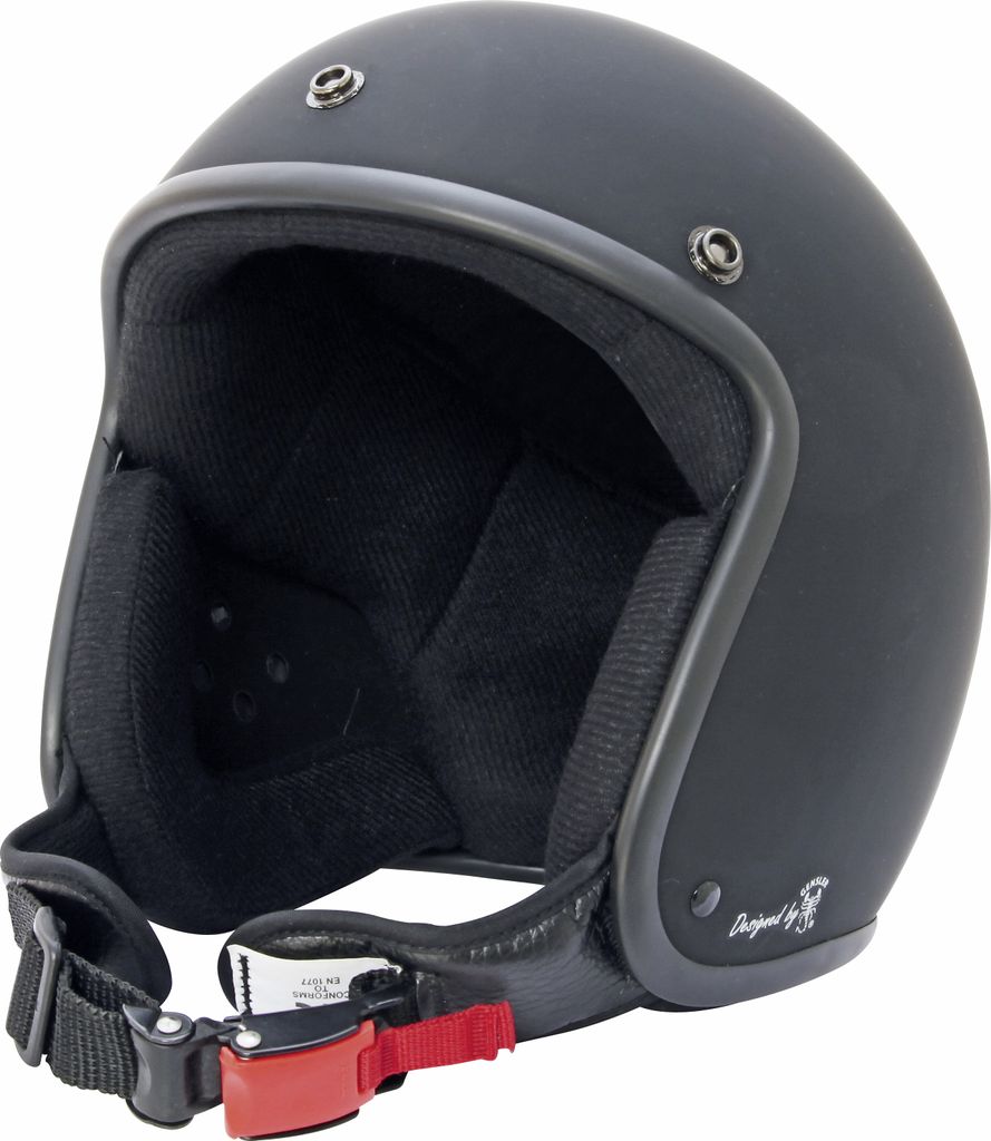 Bores Helm Bogo 3 Jethelm matt Black ohne ECE 22.05 Prüfung, entspricht nicht der StVO-S