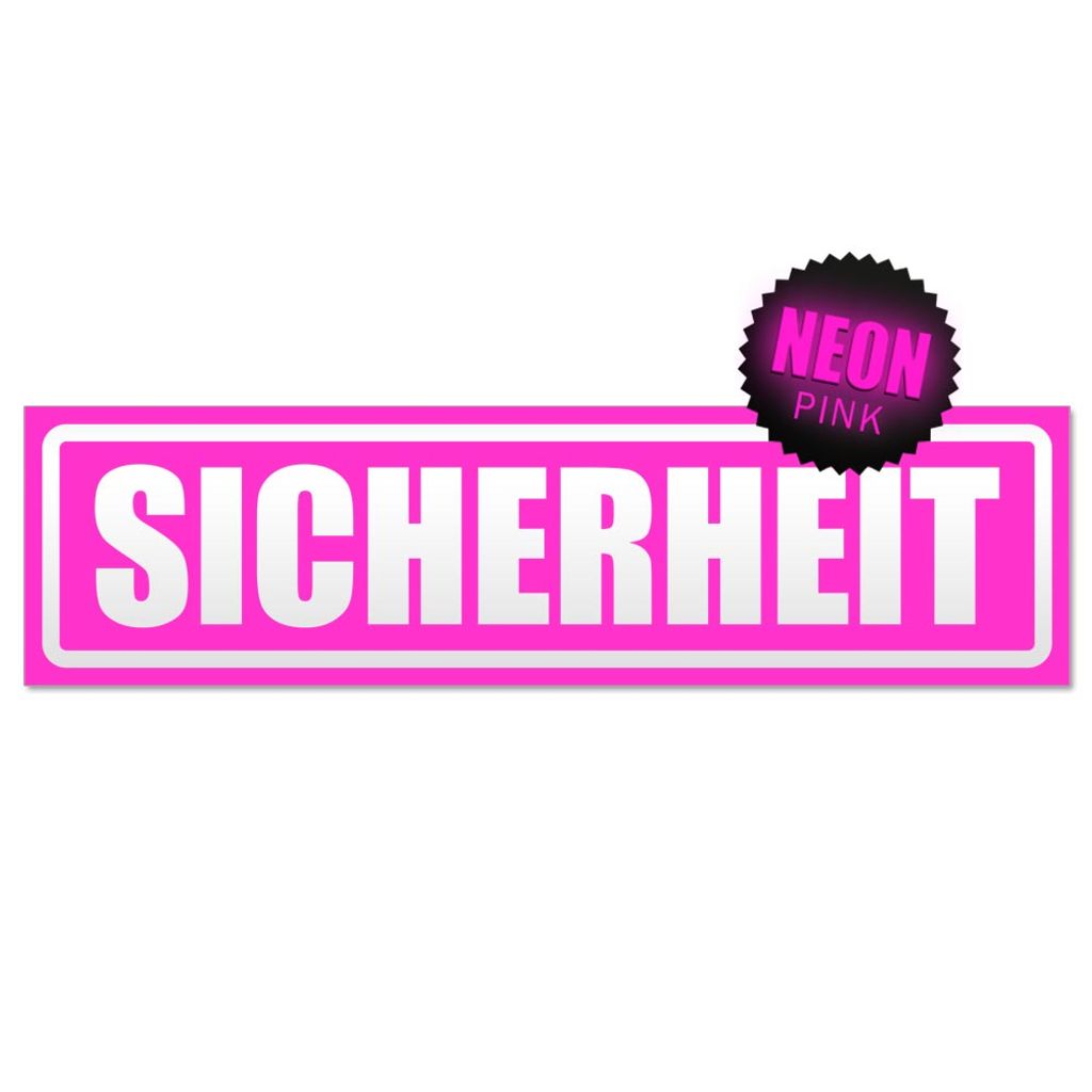 Sicherheit Security invertiert Magnetschild Schild magnetisch