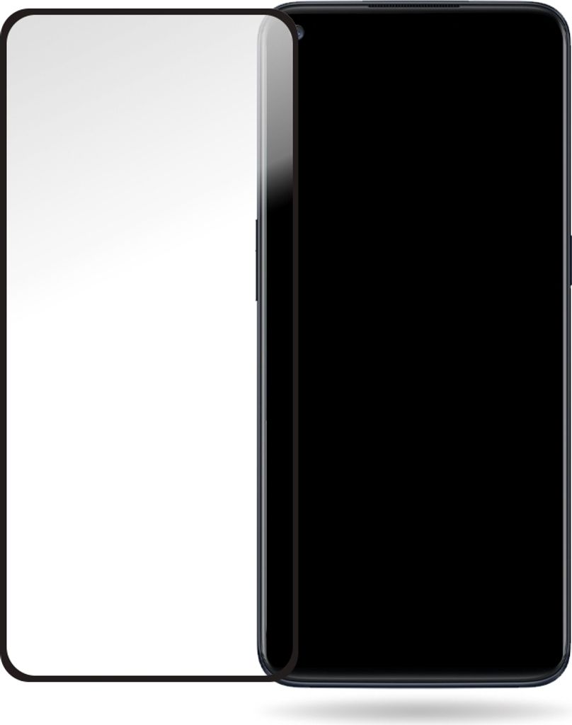Mobilize Premium OnePlus Nord N100 Panzerglas Gehärtetes Glas Displayschutz - Hüllenfreundlich - Schwarz