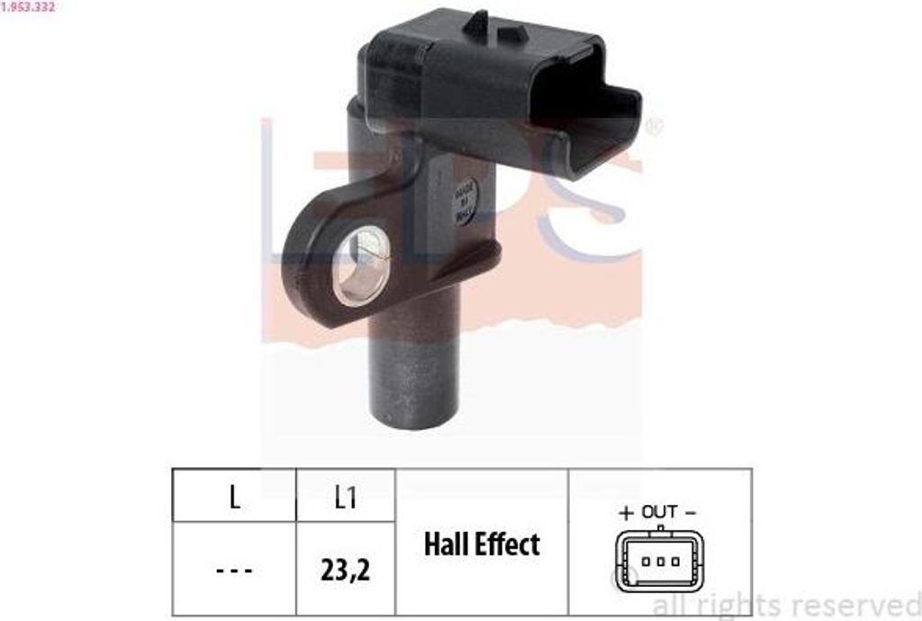EPS Nockenwelleposition Sensor für FIAT Scudo Kastenwagen (220) Nockenwellen 1.953.332